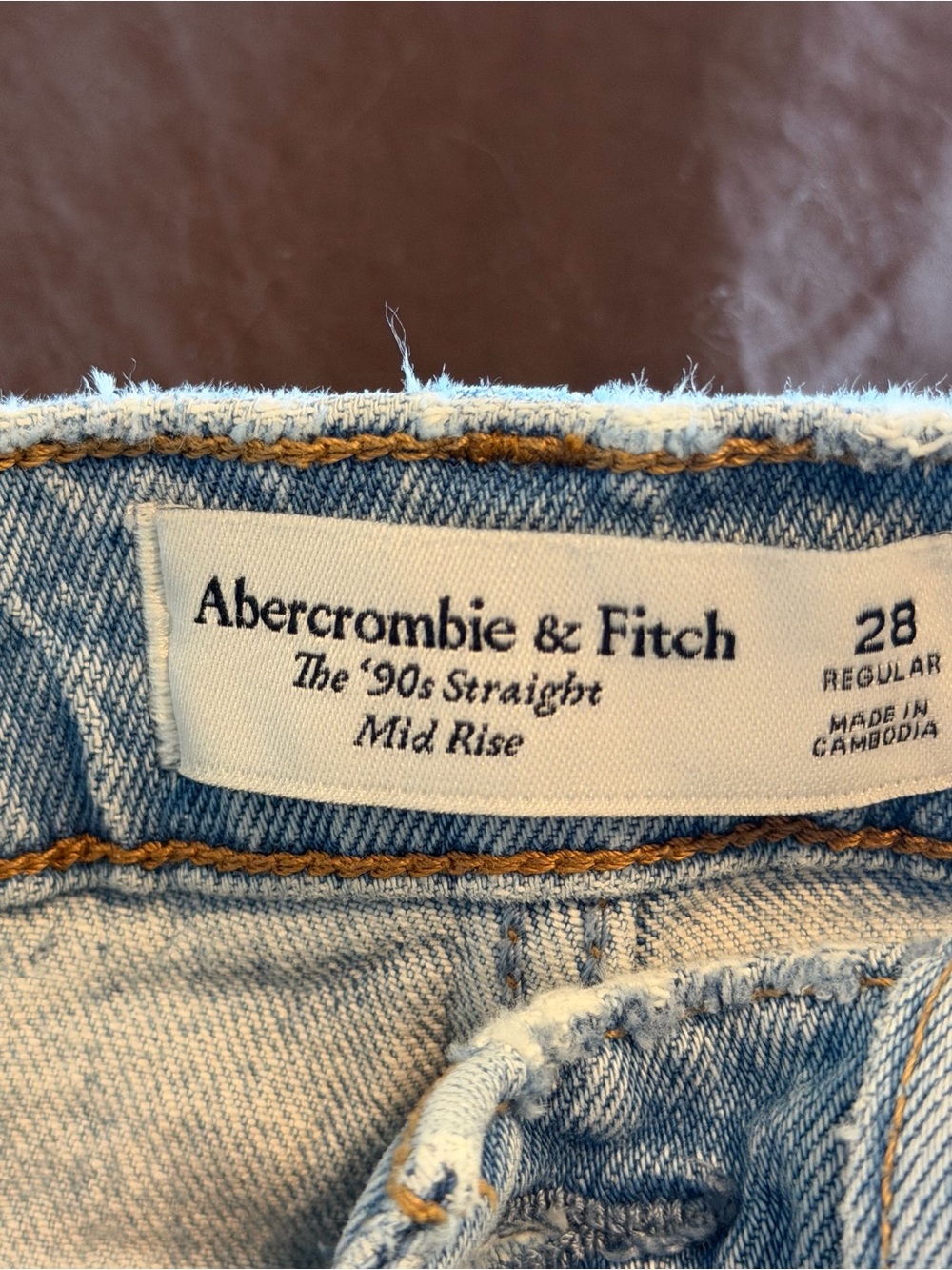 Two Abercrombie & Fitch 90's Straight Jeans - Picture 3 of 3